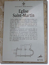 Valaurie, Histoire de l'église Saint Martin, monument historique. Cliquez pour agrandir.