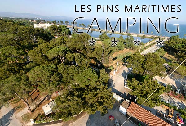 Camping les Pins Maritimes vue d'avion