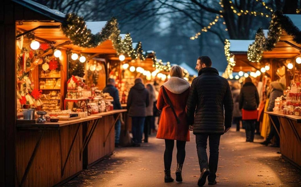 Marché nocturne dans le Var.