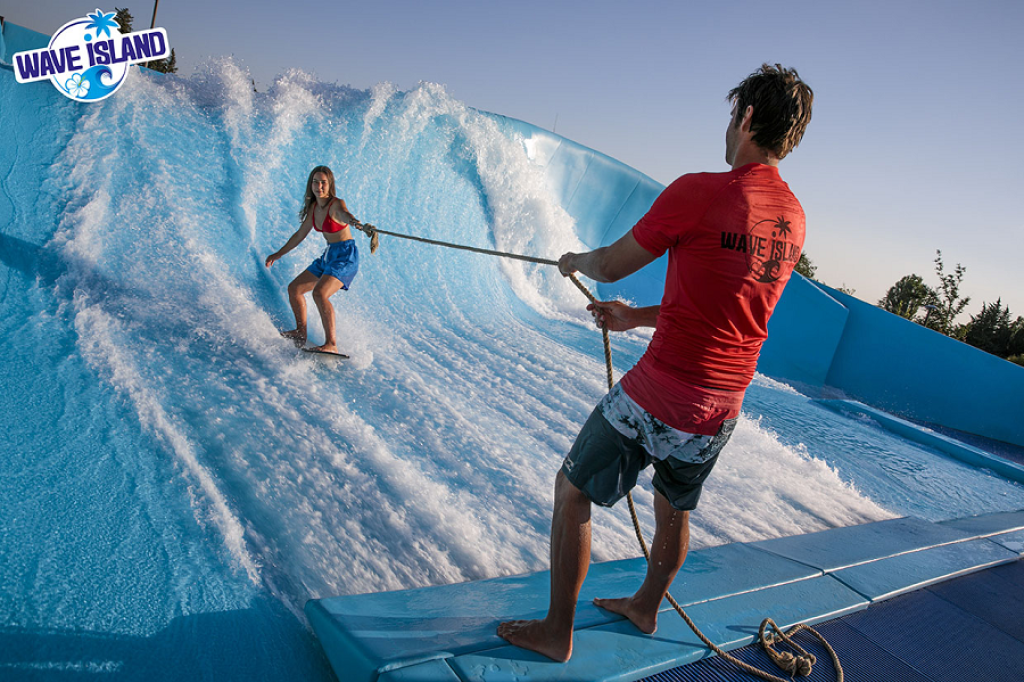 Surf à Wave island.