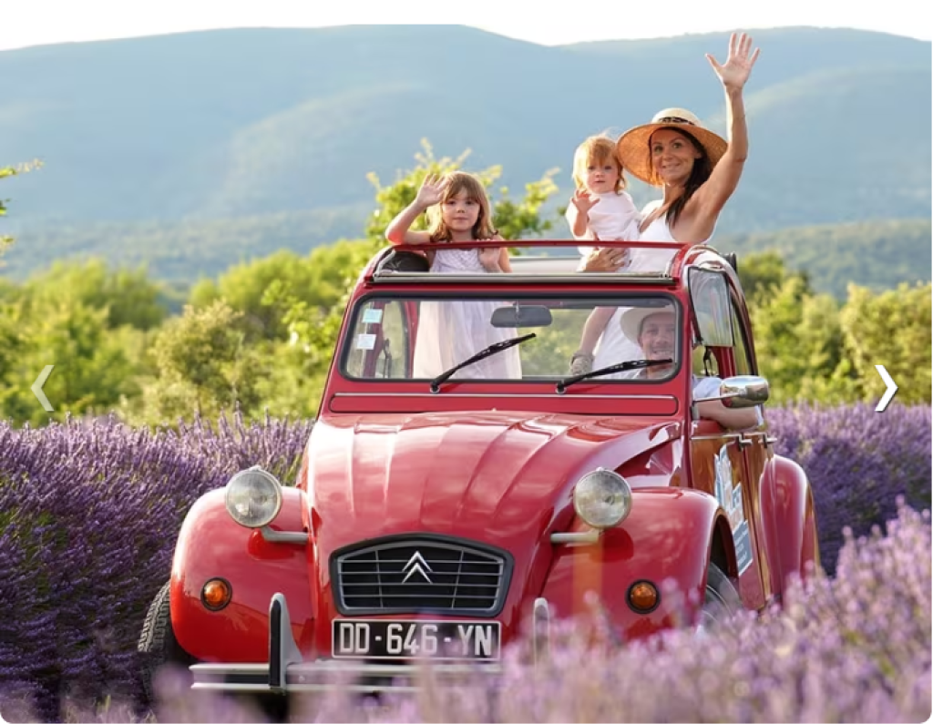 Balade 2CV en Provence.