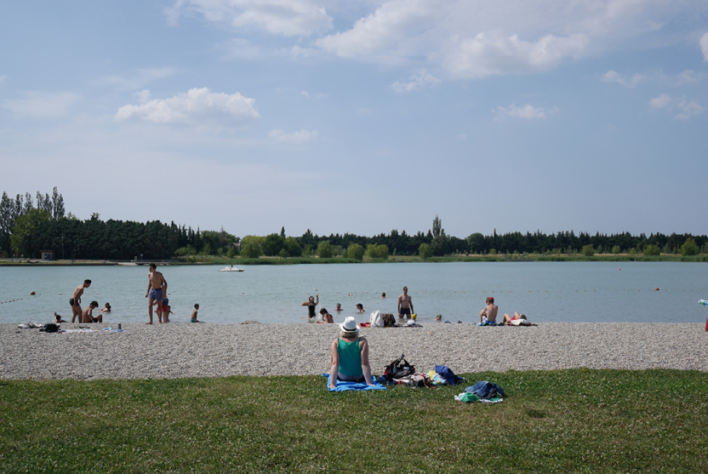 Baignade au lac.