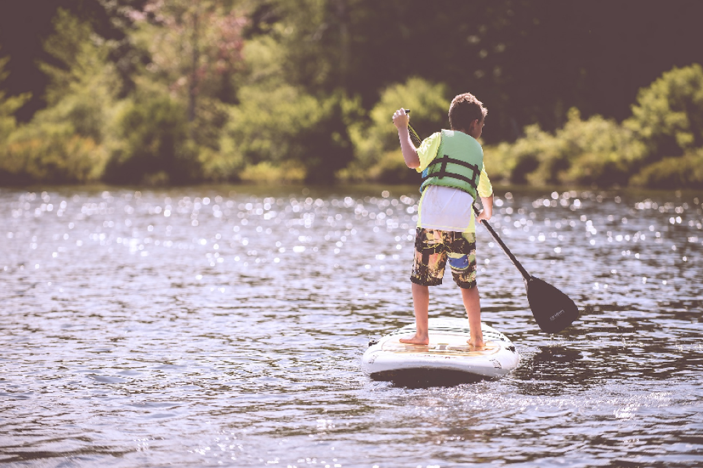 Paddle au lac de Monteux.