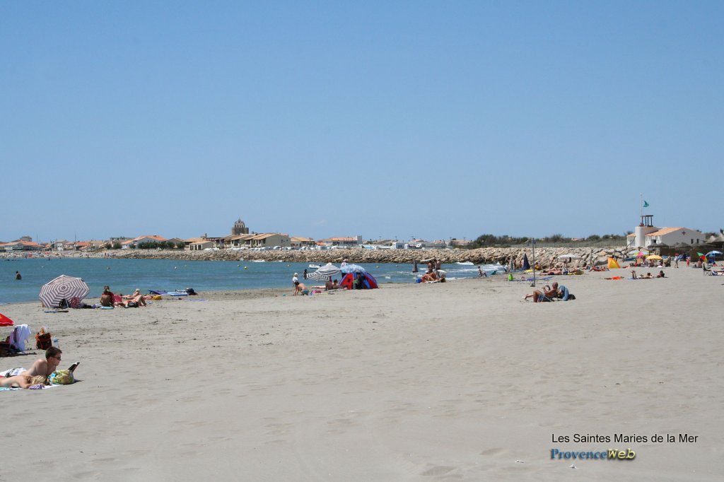 Plage des Saintes Maries de la Mer.