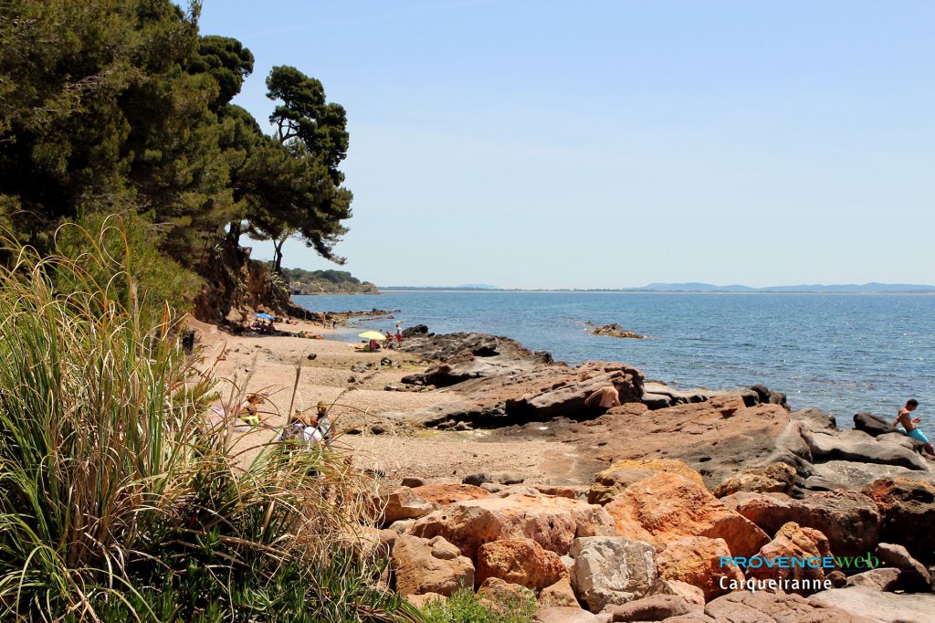 Plage de Carqueiranne.