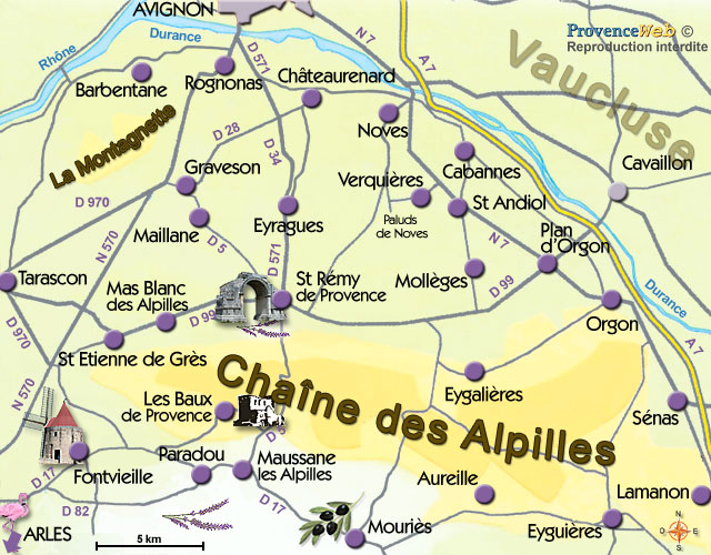 Carte Alpilles