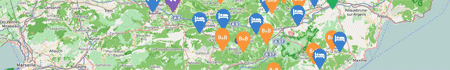 Provence dynamic maps