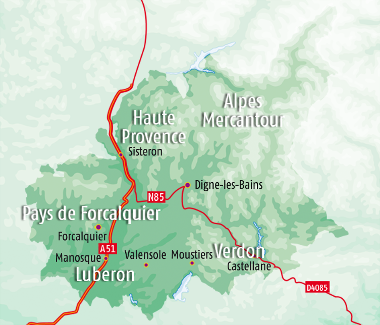 Carte des Alpes de Haute Provence Carte des Alpes de Haute Provence