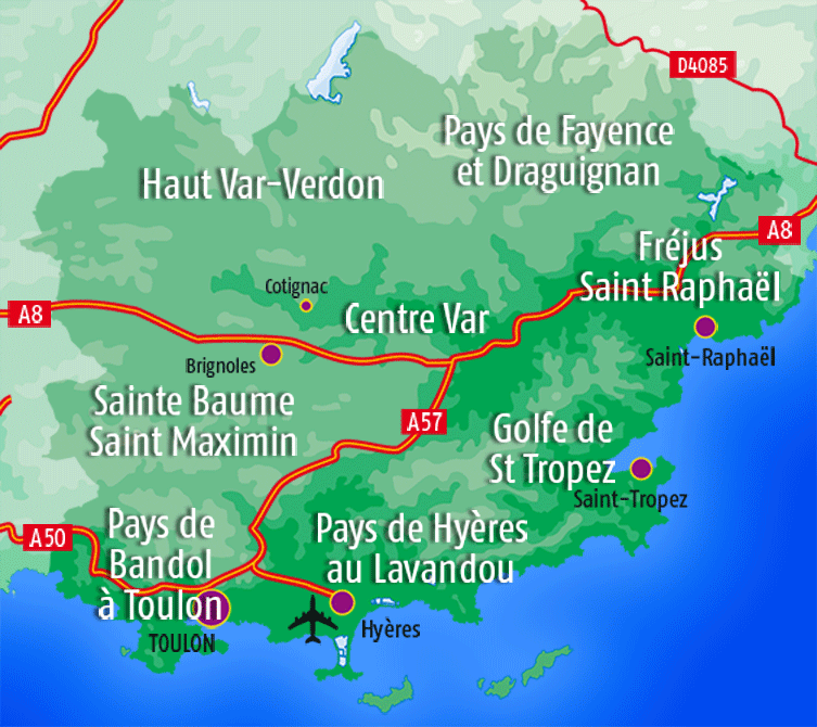 Map of the Var