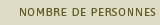 Nombres de personnes