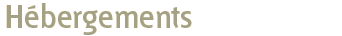 Hébergements