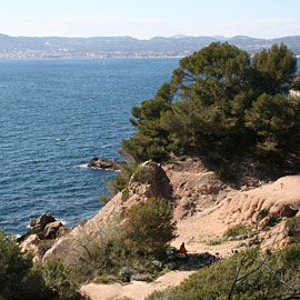Sentier du littoral à Saint Cyr les Lecques