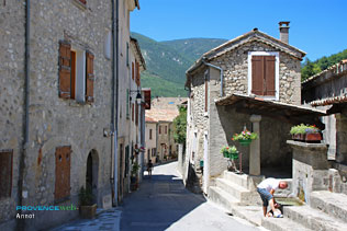 Annot, inside the village