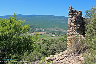Chateauneuf Val Saint Donat, view from the old village and HD photographs