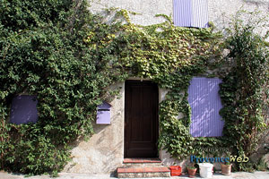 Corbières, shutters lavender