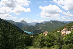 Demandolx, vue sur le lac de Castillon Demandolx, vue sur le lac de Castillon