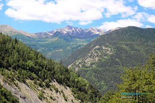 Jausiers, mountain landscape