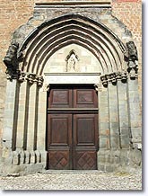 Senez, door of the church