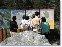 Aile Froide, panneaux d'information