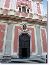 Breil sur Roya, door of the church