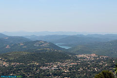 Cabris, view on the Saint Cassien lake