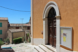 Carros village, church