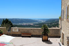 Carros, view on the Var river and plain Carros, view on the Var river and plain