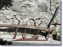 Chateauneuf d'Entraunes, old plow Chateauneuf d'Entraunes, old plow
