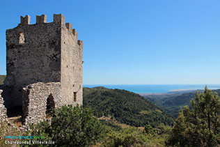Chateauneuf Villevieille, vue sur Nice du vieux village - Photos HD