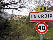 La Croix sur Roudoule, reaching the village