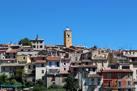 Gattières, le village