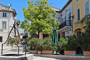 La Colle sur Loup, fountain and small square