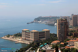 Monaco, rock and marina