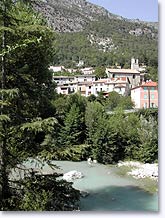 Roquesteron, village on the Esteron river