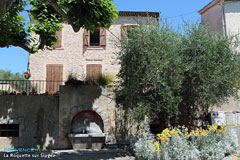 La Roquette Sur Siagne, house of the associations and fountain