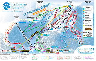 Ski runs of La Colmiane
