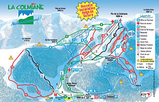 Ski runs of La Colmiane