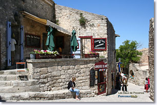 Les Baux de Provence, terrasse Restaurant