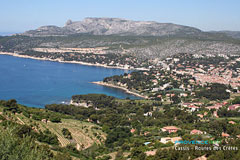 Cassis vu de la route des Crêtes