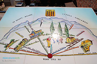 La Boulladisse, table d'orientation