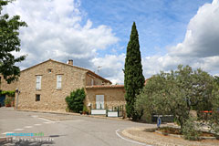 Le Puy Sainte Reparade, square and olive tree
