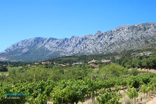 Puyloubier and the Sainte Victoire mountain