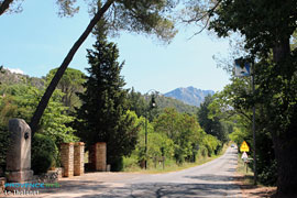 Le Tholonet, road to the Sainte Victoire mountain Le Tholonet, road to the Sainte Victoire mountain