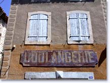 Donzère, panneau boulangerie