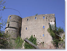 Montbrun les Bains, château en ruine