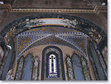 Montjoyer, plafond de l'abbaye