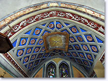Rochebrune, church ceiling