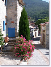 Rochebrune, flowered street