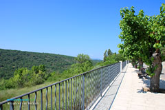 Artignosc sur Verdon, bench and landscape