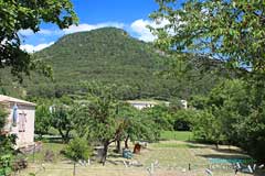 Le Bourguet, landscape and cherry tree